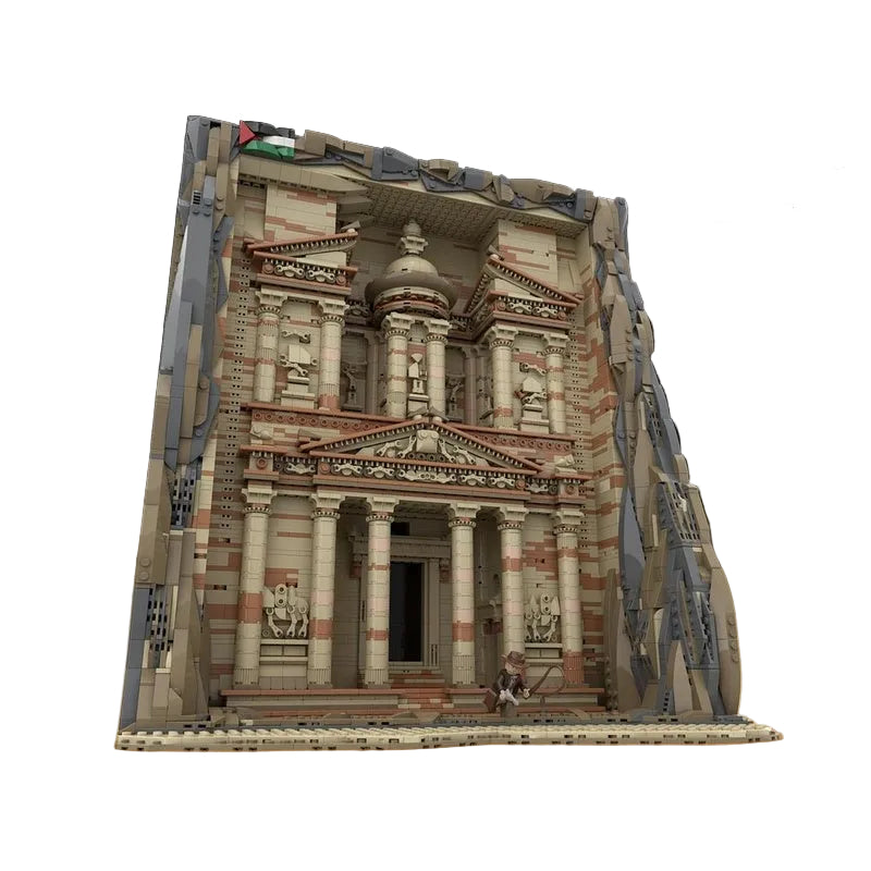 Petra Treasury MOC Ancient Rock-Cut Architecture Building Kit - 2