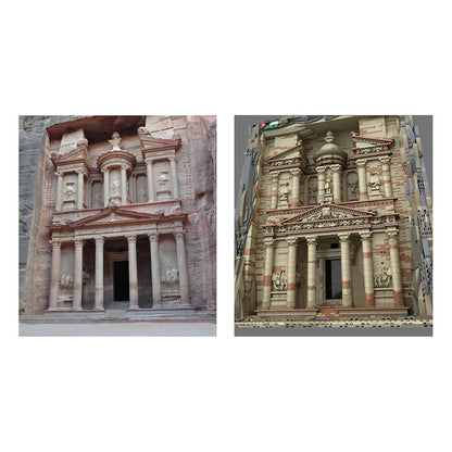 Petra Treasury MOC Ancient Rock-Cut Architecture Building Kit - 3