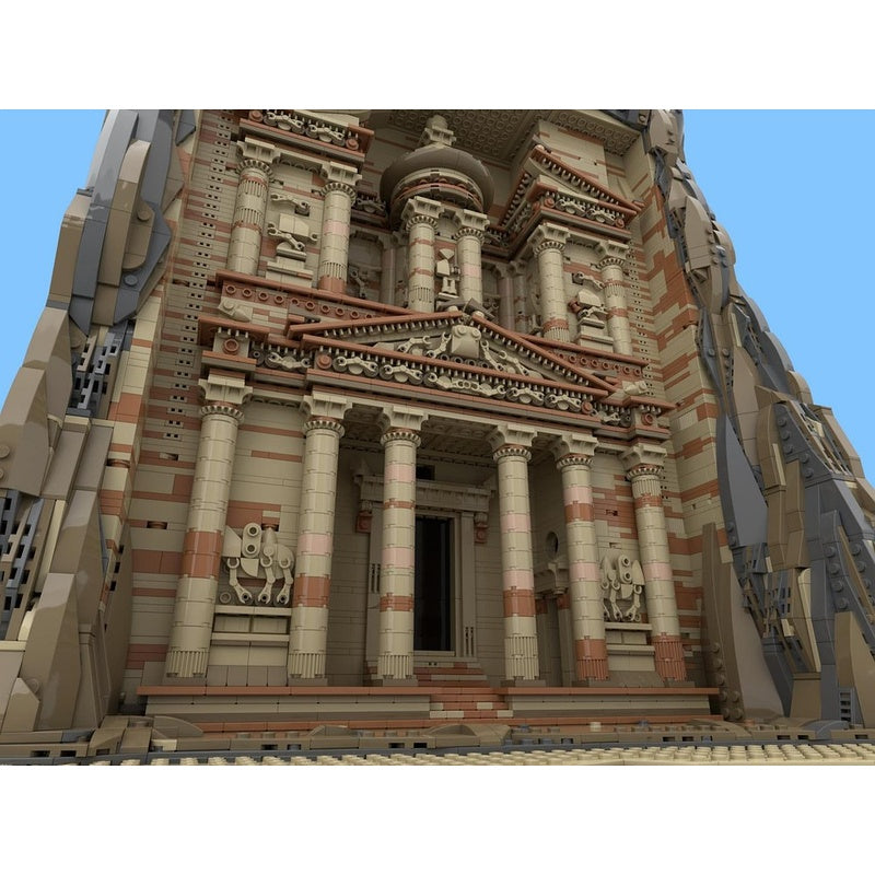 Petra Treasury MOC Ancient Rock-Cut Architecture Building Kit - 4