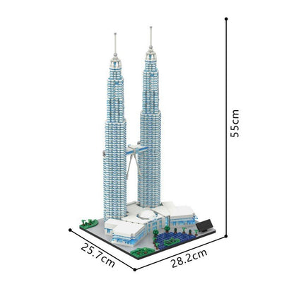 Petronas Twin Towers Building Kit | Compatible MOC - 3