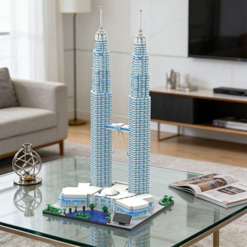 Petronas Twin Towers Building Kit | Compatible MOC - 5
