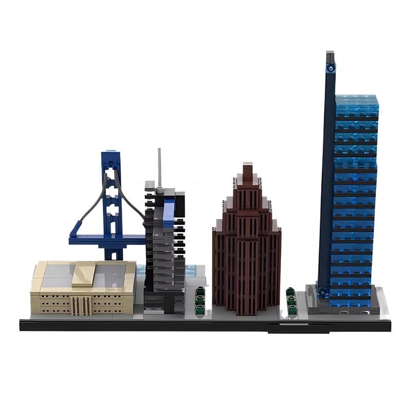 Philadelphia Skyline Building Kit | LEGO-Compatible MOC - 3