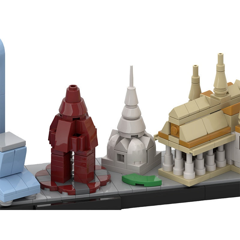 Phnom Penh Architecture Skyline Building Kit | Compatible MOC - 2