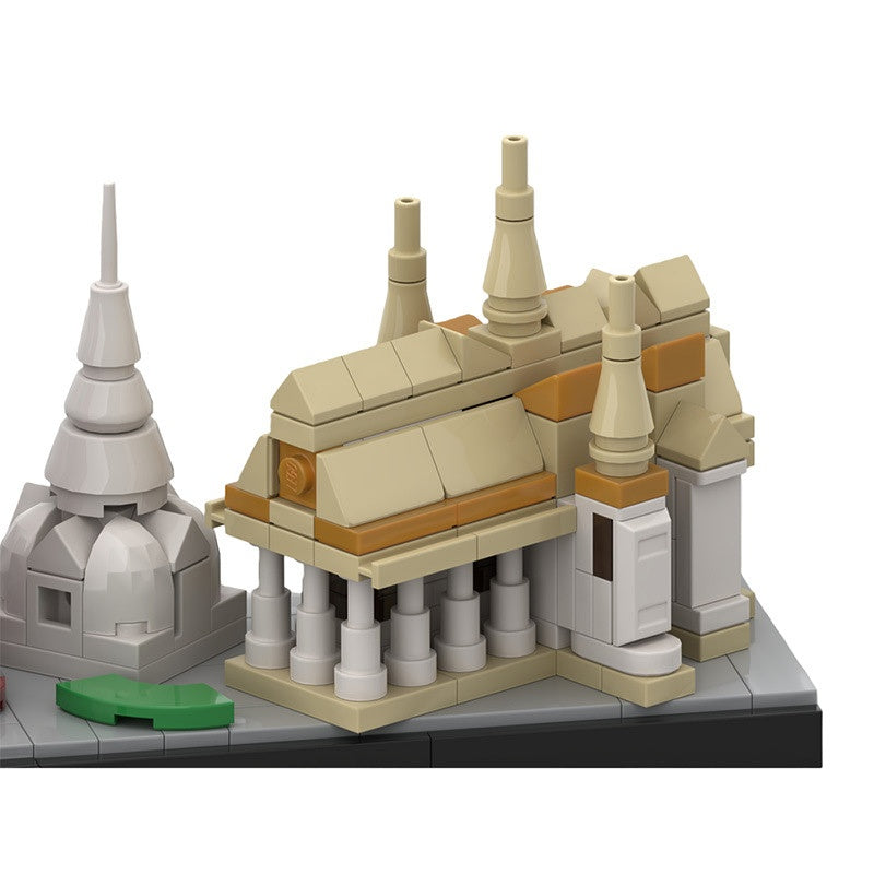 Phnom Penh Architecture Skyline Building Kit | LEGO-Compatible MOC - 3
