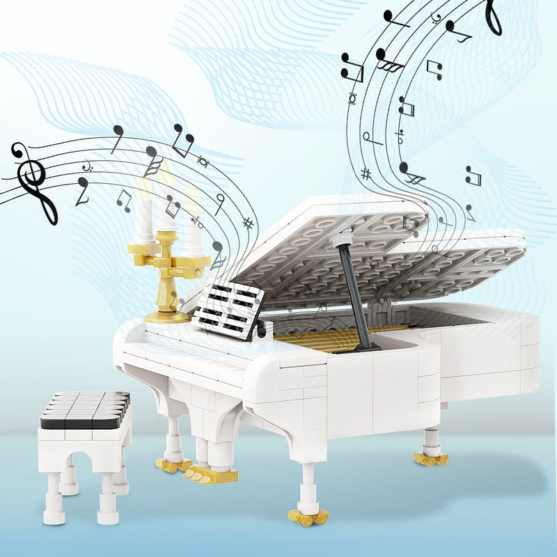 Piano MOC Building Kit | Elegant Musical Instrument Display Model - 3