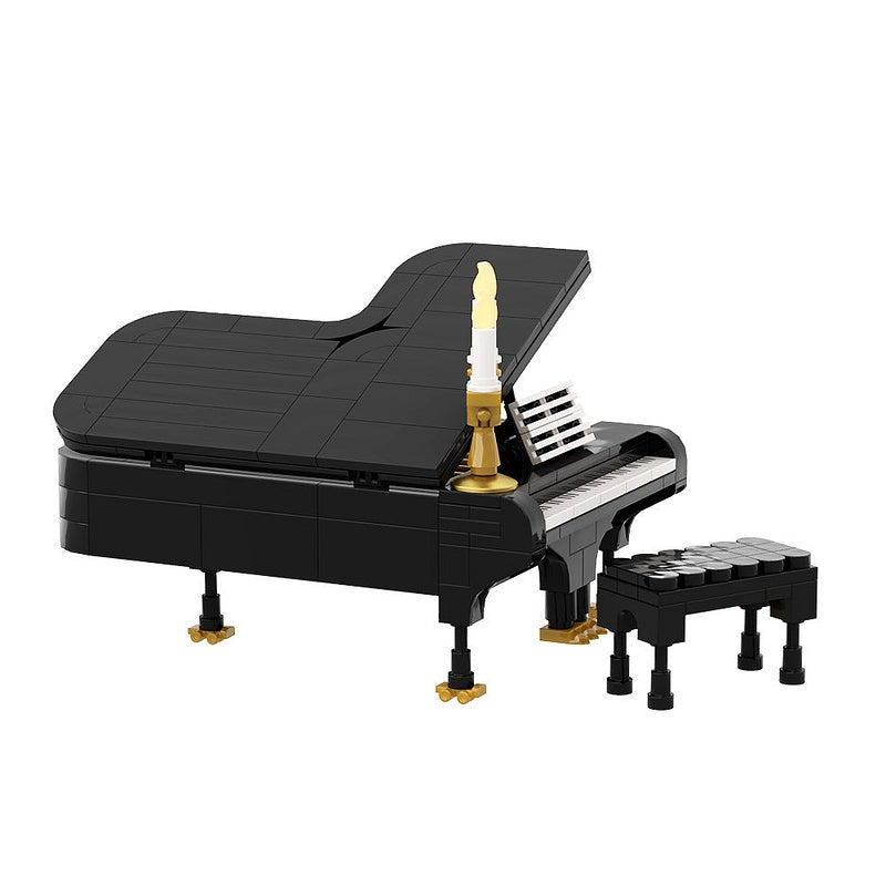 Piano MOC Building Kit | Elegant Musical Instrument Display Model - 7