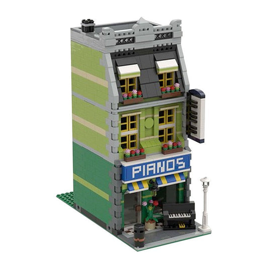 Piano Showroom Modular Building Kit | Compatible MOC - 1