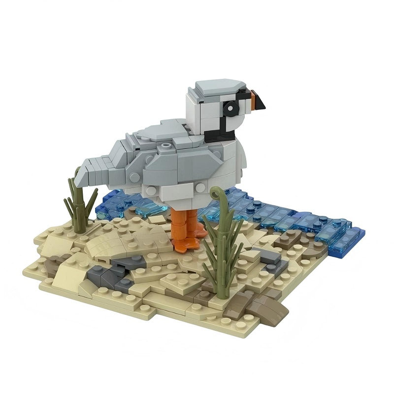 Piping Plover Bird MOC Building Kit | Realistic Shorebird Model - 2