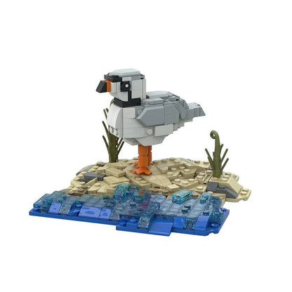 Piping Plover Bird MOC Building Kit | Realistic Shorebird Model - 3