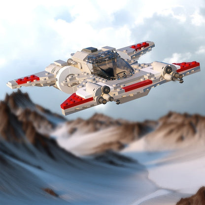 Pirate Snubfighter MOC Spacecraft Building Kit | Sci-Fi Starfighter - 5