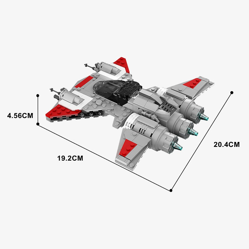 Pirate Snubfighter Space Pirate Starfighter Building Kit | LEGO-Compatible MOC - 5