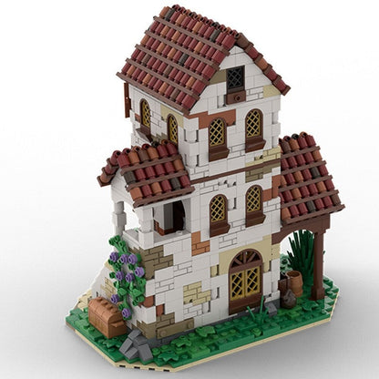 Pirates Inn MOC Building Kit | Medieval Harbor Tavern Display Model - 2