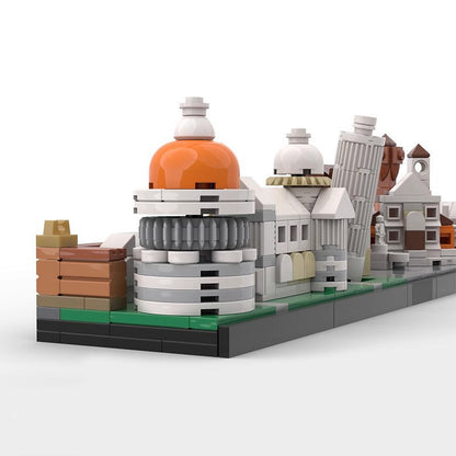 Pisa Skyline MOC Architecture Building Kit - 2