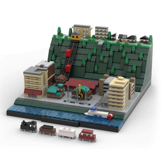 Pittsburgh Pennsylvania - Mount Washington Skyline Building Kit | LEGO-Compatible MOC - 1