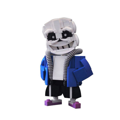 Pixel Skeleton Judge Hero MOC Character Building Kit - 1
