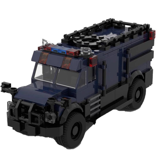 Police SWAT Van MOC Building Kit | LEGO-Compatible MOC - 1