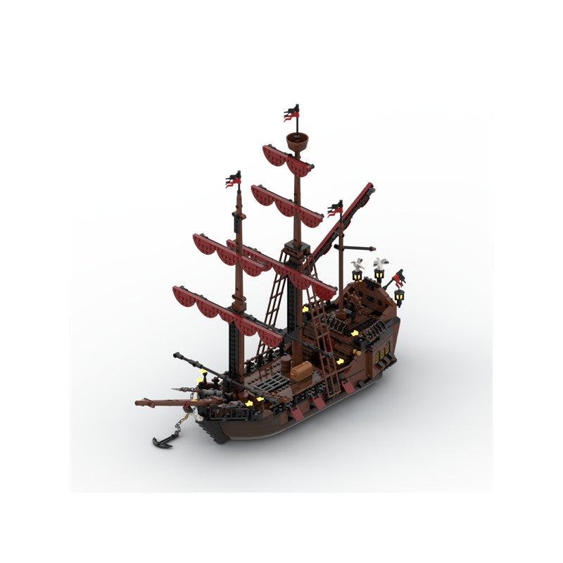 Port Sauvage: Loup de Mer Pirate Ship Building Kit | LEGO-Compatible MOC - 2