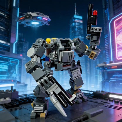post-apocalypse survivor mech building kit | moc-235811 - 2