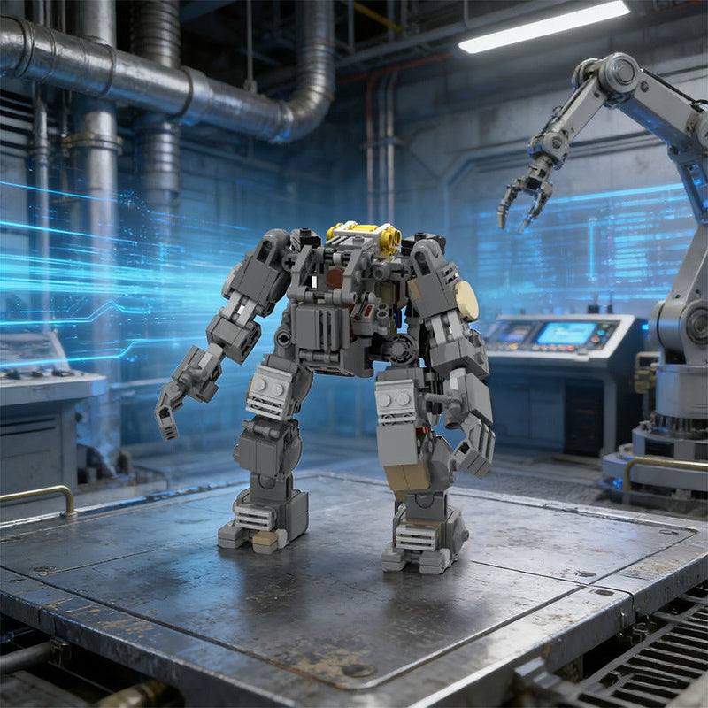 Post-apocalypse Survivor Mech MOC Building Kit | Robot Figure Model - 2