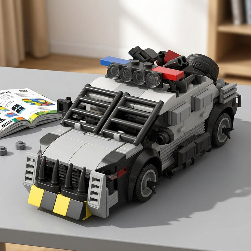 Post-Apocalyptic Armed Patrol Car MOC Building Kit - 2