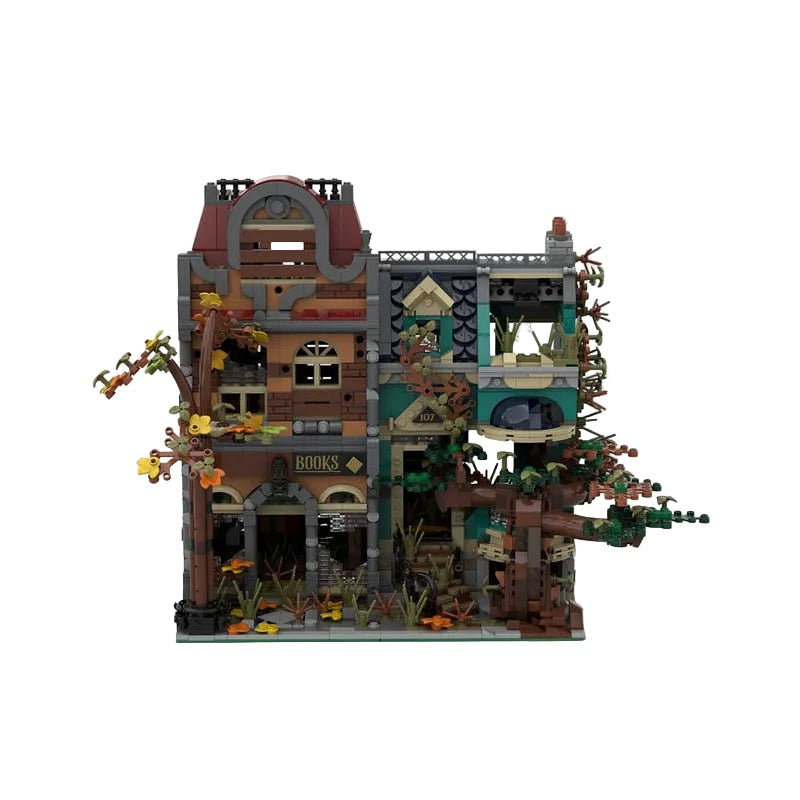 Post-Apocalyptic Bookshop MOC Modular Building Kit - 3
