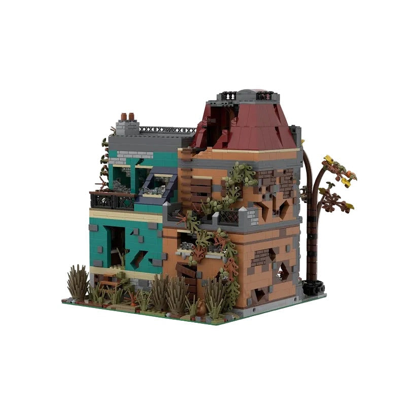 Post-Apocalyptic Bookshop MOC Modular Building Kit - 5