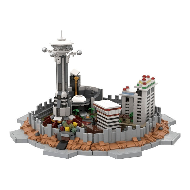 Post-Apocalyptic Casino Strip Skyline Building Kit | Compatible MOC - 3