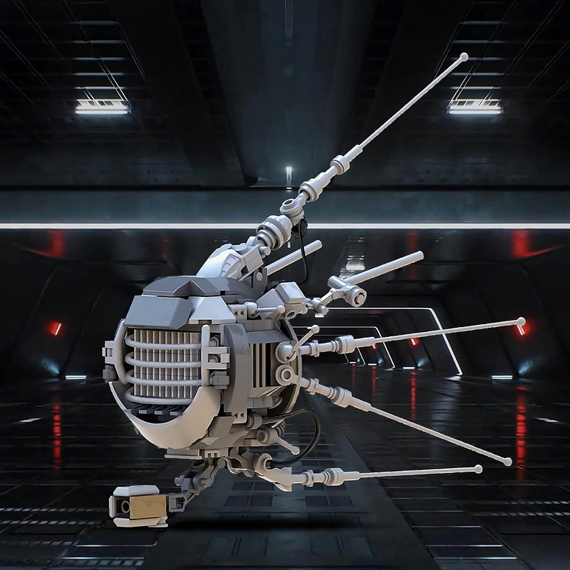 Post-Apocalyptic Eyebot Drone Robot Building Kit | LEGO-Compatible MOC - 1