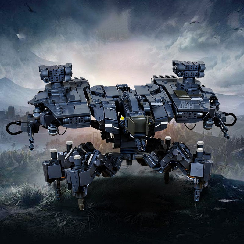 Post-Apocalyptic Heavy Firepower Machine Building Kit | LEGO-Compatible MOC - 1