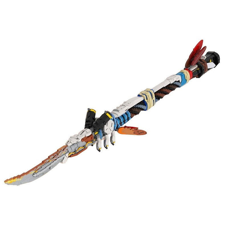 Post-Apocalyptic Hunter Spear MOC Building Kit | 1:1 Scale Display Model - 1