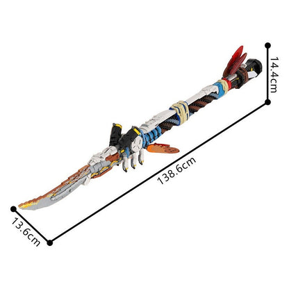 Post-Apocalyptic Hunter Spear MOC Building Kit | 1:1 Scale Display Model - 5