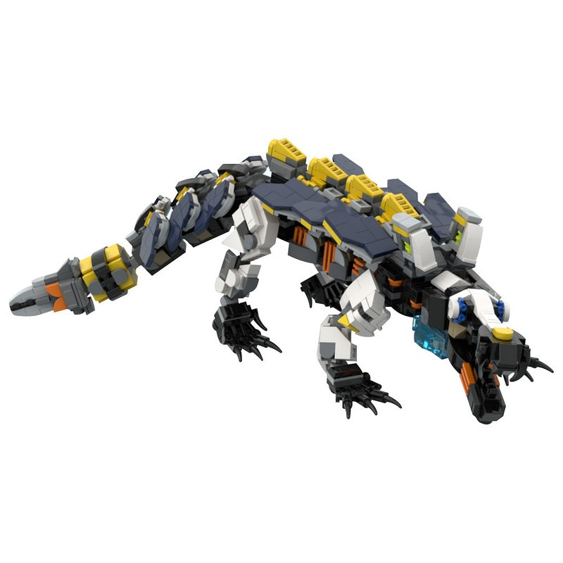 Post-Apocalyptic Mechanical Crocodile Beast Building Kit | LEGO-Compatible MOC - 2