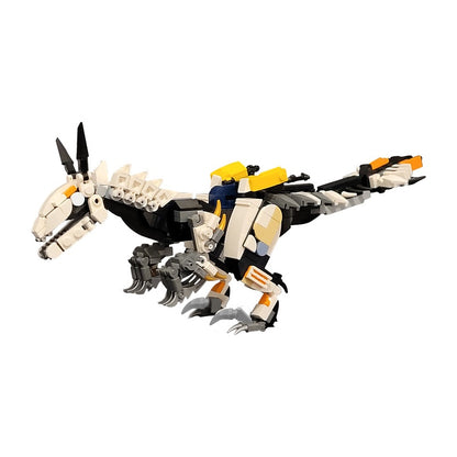 Post-Apocalyptic Mechanical Raptor Dinosaur Building Kit | LEGO-Compatible MOC - 3