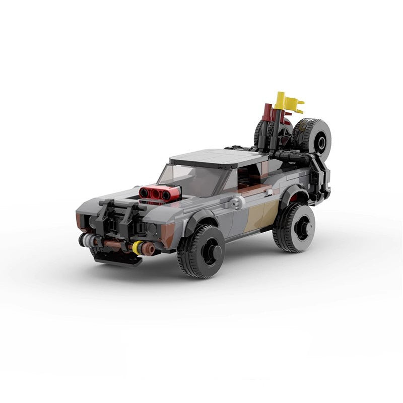 Post-Apocalyptic Muscle Car Building Kit | Wasteland LEGO-Compatible MOC - 1