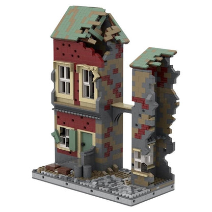 Post-Apocalyptic Ruined House MOC Building Kit - 1