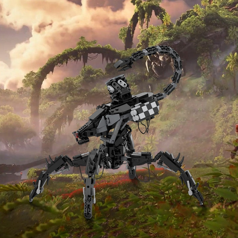 Post-Apocalyptic Spider Combat Machine Robot Building Kit | LEGO-Compatible MOC - 1