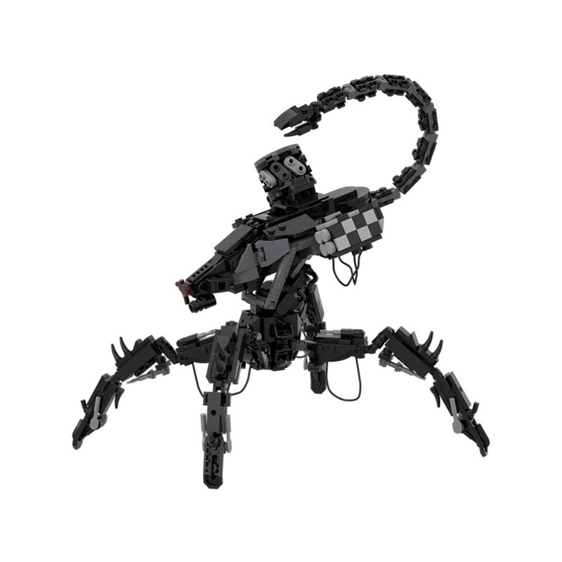 Post-Apocalyptic Spider Combat Machine Robot Building Kit | LEGO-Compatible MOC - 3