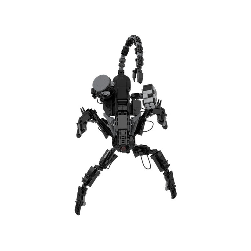 Post-Apocalyptic Spider Combat Machine Robot Building Kit | LEGO-Compatible MOC - 5
