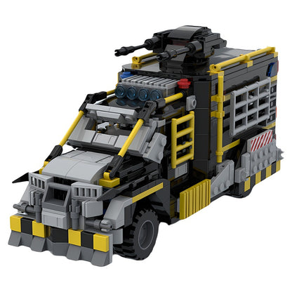 Post-Apocalyptic Tactical Police Van MOC Building Kit – Standard - 1