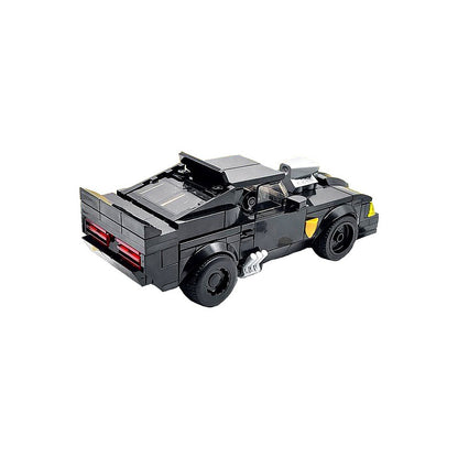 Post-Apocalyptic V8 Interceptor Muscle Car Building Kit | Compatible MOC - 3