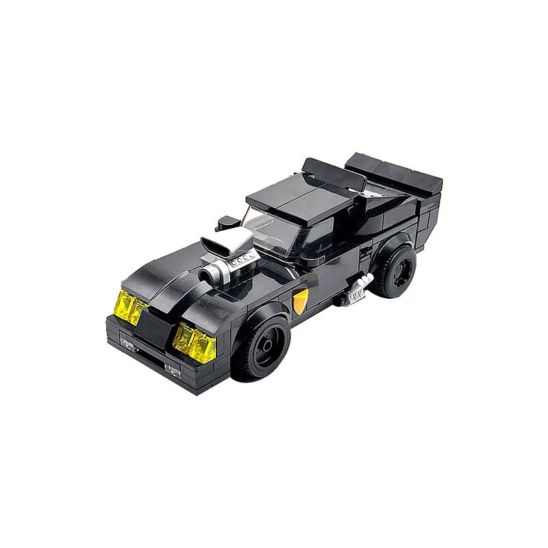 Post-Apocalyptic V8 Interceptor Muscle Car Building Kit | Compatible MOC - 5