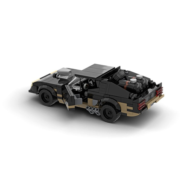 Post-Apocalyptic V8 Interceptor Muscle Car Building Kit | Compatible MOC - 5