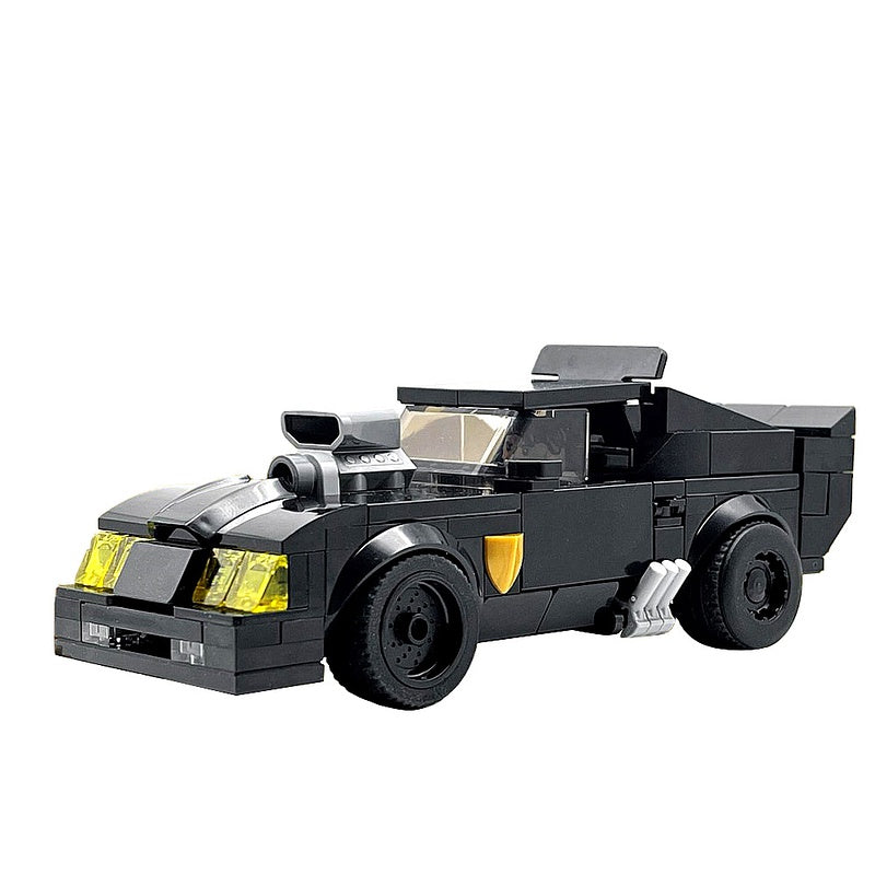 Post-Apocalyptic V8 Interceptor Muscle Car Building Kit | LEGO-Compatible MOC - 2
