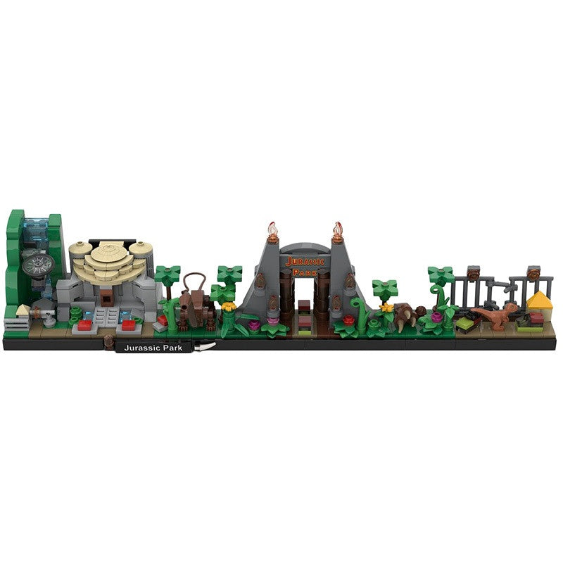 Prehistoric Island Skyline Building Kit | LEGO-Compatible MOC - 2