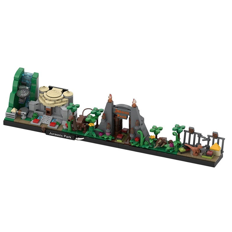 Prehistoric Island Skyline Building Kit | LEGO-Compatible MOC - 3