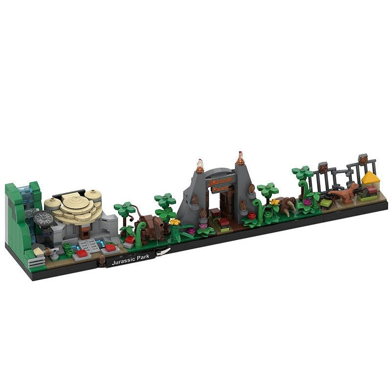 Prehistoric Island Skyline MOC Dinosaur Adventure Building Kit - 1