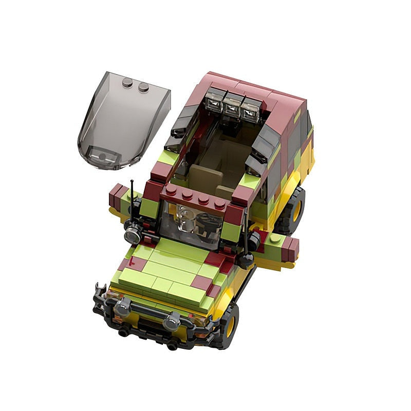 Prehistoric Park Tour Vehicle MOC Building Kit | Safari Adventure Model - 2