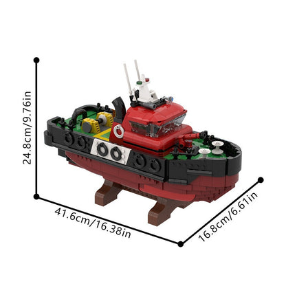 Professional Harbour Tugboat MOC Building Kit - 4