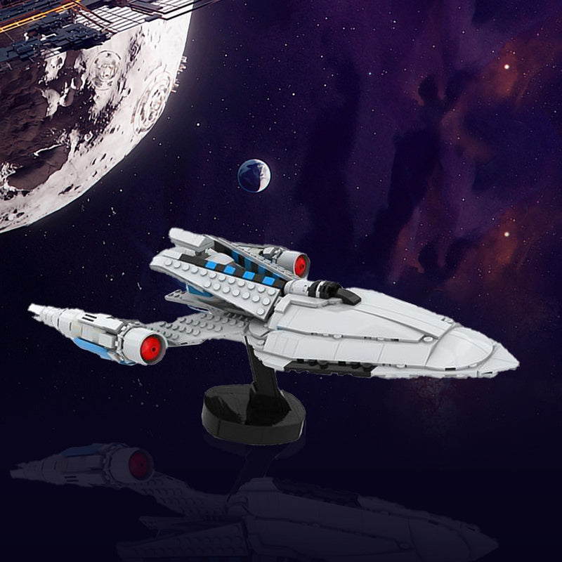 Proto-Drive Exploration Starship Building Kit | LEGO-Compatible MOC - 1