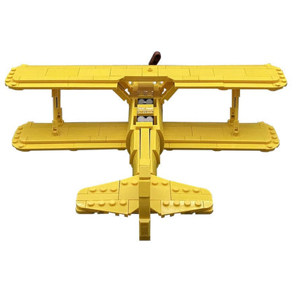 PT-17 Stearman Biplane MOC Building Kit | Classic Aircraft Model - 4